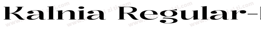 Kalnia Regular字体转换